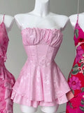 Cute A Line Sweetheart Pink Short Mini Formal 8th Grade Homecoming Dresses Middle School Cocktail Night Dress Hoco Outfits HZ1214