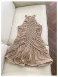 Niulatu Sheath Scoop Neck Champagne Short Grad Dress Inspo Short Mini Formal 8th Grade Homecoming Dresses High School Hoco Court Dress Graduation Dress 18th Birthday Outfits HZ1214