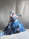 Niulatu Ball Gown Off The Shoulder Half Sleeves 21st Birthday Dress Lolita Dress Blue Long Birthday Outfits HZ1214