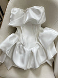 Cute A line White Short Homecoming Dress Summer Hoco Dresses Cocktail Dress For Senior Teens HZ1214