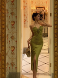 Sexy Sheath Halter Green Sleeveless 21st Birthday Dress Party Gown Birthday Outfits For Women HZ1214