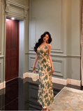 Classy Sheath V Neckline Green Floral Sleeveless 18th Birthday Dress Party Gown Birthday Outfits Birthday Dress Ideas For Women HZ1214