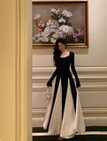 Classy A Line Square Black Sleeveless 18th Birthday Dress Party Gown Birthday Outfits Birthday Dress Ideas For Women HZ1214