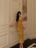 Elegant Sheath V Neckline Yellow 18th Birthday Dress Party Gown Birthday Outfits Birthday Dress Ideas For Women HZ1214