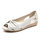 Niulatu Size Genuine Leather Sandals Women Flats Solid Casual Women Shoes Flats Summer Sandals Women vintage Sandalias Mujer DJSE