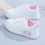 Niulatu Women's Casual Shoes Summer New Style Lace-up Platform Flat Shoes Outdoor Comfortable Casual Shoes Women's Shoes Zapatos Mujer DJSE
