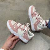 Niulatu Men Women Skateboard Sneakers Fashion Trainers Womens Chunky Dunk Sneakers Korean Tenis Female Lace Up Casual Shoes DJSE