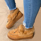 Niulatu New Fashion Women Snow Boots Fur Platform Comfort Winter Shoes Ladies Casual Ankle Boots Suede Female Designer Botas Mujer DJSE