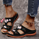 Niulatu Sandals Women Open Toe Women's Shoes Retro Floral Ladies Shoes Comfy Female Slippers Comfortable Zapatos De Mujer DJSE