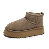 Niulatu Wool Comprehensive Anti-skid Snow Boots Women's Mini Short Boots Warm Winter Thickened Women's Shoes Botas Mujer DJSE