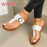 Niulatu Women Sandals 2025 Summer Outdoor Beach Flip-flop Sandals Solid Fashion Gladiator Sandals Women Flats Casual Ladies Shoes DJSE