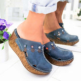 Niulatu Puimentiua New Women Sandals Summer Platform Shoes For Woman High Heel Sandals Summer Shoes Sewing Retro Toeless Sandalia DJSE