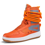 Niulatu Shoes Fashion Sneakers Men Motorcycle Desert Boots High Top Sneakers Cross Strap Trainers Adult Footwear Size 46 DJSE