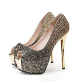 Niulatu heels summer women Super High Heels Sexy shoes platform shoes pumps Wedding Party 14cm womens platform high heels DJSE