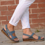 Niulatu Women Sandals Classic Summer Soft Bottom Wedges Shoes For Woman Heels Sandals Beach Chaussures Femme Women Casual Sandals DJSE
