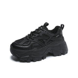 Niulatu Women's shoes chunky sneakers Breathable Running Shoes Fashion Women casual shoes Lace up Platform shoes designer shoes DJSE