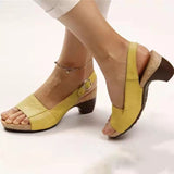 Niulatu Women Sandals 2025 Women Heels Sandals Summer Shoes For Women Peep Toe Platform Sandalias Mujer Elegant Medium Heel Shoes Female DJSE