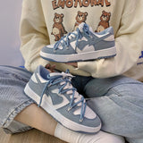 Niulatu Women¡¯s Sneakers Haze Blue Love Breathable Students Casual Sports Shoes Women Couple Borads Shoes Men Outdoor Sneakers DJSE