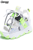 Niulatu Women Fashion Designer Height Increasing Ladies Sandal High Heels Shoes Woman Sport Beach Sandalias Wedges Platform Sandals DJSE