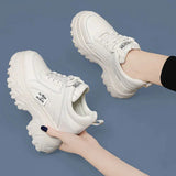 Niulatu Shoes Lace-up Fashion Sneakers Platform Snow Boots Autumn Women Boots PU Leather Women's Shoes Zapatos De Mujer DJSE