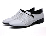 Niulatu men's business breathable leather white shoes zapatos de vestir para hombre luxury shoes men designers wedding shoes for men DJSE
