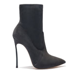 Niulatu Fashion Women Boots Pointed Toe Faux Suede Ankle Boots 11CM Heel High Heels Shoes Woman Autumn Female Socks Boots DJSE