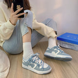 Niulatu Women¡¯s Sneakers Haze Blue Love Breathable Students Casual Sports Shoes Women Couple Borads Shoes Men Outdoor Sneakers DJSE