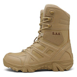 Niulatu Men Military Boots Combat Shoes 2025 High Quality Leather Special Force Tactical Desert Outdoor Shoes Ankle Booties For Man DJSE