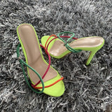 Niulatu Summer women sandals ankle strap high heel shoes for women sexy peep toe high heels sandals party wedding shoes woman DJSE