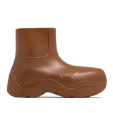 Niulatu Design Modern Fashion Ankle Rainboots Elastic Waterproof Upper Thick Platform Flat Height Increasing Non Slip Rainy Shoes DJSE