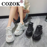 Niulatu Sneakers Women Platform Shoes Fashion Breathable Height Increased Thick Bottom Ladies Trainers Basket Femme449 DJSE