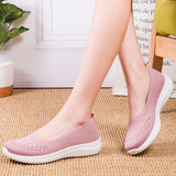 Niulatu 2025Women Shoes Knitting Sock Sneakers Women Spring Summer Slip On Flat Shoes Women Loafers Flats Walking shoes Female DJSE