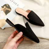 Niulatu 2025 Autumn Woman Mules Without Heels Half Slippers Sandalias Loafers Ballet Flats Zapatos Mujer Calzado Women Shoes 33 DJSE