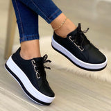 Niulatu Size Women Shoes New Spring Women Casual Platform Shoes Heels Women Casual Shoes Female Students Flats Shoes Sneakers DJSE