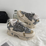 Niulatu Woman Vulcanize Shoes 2025 Autumn Platform Sneakers Breathable Mesh Ladies Footwear Casual Ladies Footwear DJSE