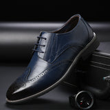 Niulatu / Black / Brown Dress Shoes Mens Business Shoes Genuine Leather Oxford Social Shoes Boys Prom Shoes sdc3 DJSE