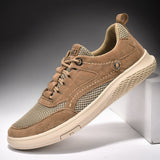 Niulatu Sale Men Shoes fashion Genuine Leather Loafers Breathable Autumn lace up comfortable Casual Shoes Outdoor Men Sneakers shoes DJSE