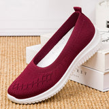 Niulatu 2025Women Shoes Knitting Sock Sneakers Women Spring Summer Slip On Flat Shoes Women Loafers Flats Walking shoes Female DJSE