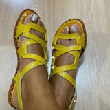 Niulatu Women Sandals Rome Shoes 2025 Summer New Rome Flats Slippers Beach Sport Casual Ladies Shoes Soft Mujer Slides Bohemian Zapatos DJSE