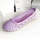 Niulatu Women Flats Bow Ballet Flats Shoes Women Fashion Slip On Cut Outs Flat Women Shoes Sweet Hollow Casual Shoes Breathble Flats DJSE