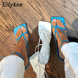 Niulatu 2025 Ankle Strap Women Sandals Fashion Brand Thin High Heel Gladiator Sandal Shoes Narrow Band Party Dress Pump Shoes DJSE