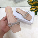 Niulatu Women's Flip Flops 2025 Colorful Rhinestone Strip Ladies Shoes Summer New Bling Sexy Beach Woman Outside Wear Slippers Slides DJSE