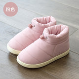 Niulatu Boots Cotton Fabric Warm Shoes for 2025 Winter Female Non-slip Down Thick Bottom Warm Shoes Comfort Soft Down Ankle DJSE