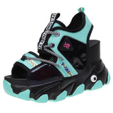 Niulatu New Lady Platform Chunky Sandals Lace Up Buckle Punk Cool Women's Sandals Open Toe Casual Summer Sports Shoes DJSE