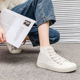 Niulatu New Women&#39;s Canvas Sneakers Fashion Summer Spring Autumn Shoes for Women Student Casual Shoes High Women&#39;s Sneakers DJSE