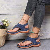 Niulatu Summer Women Strap Sandals Women&#39;s Flats Open Toe Solid Casual Shoes Rome Wedges Thong Sandals Sexy Ladies Shoes DJSE