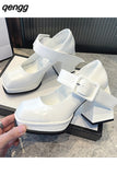 Niulatu Heels Elegant Bow Square Toe Black Fashion Women&#39;s Pumps Thick Heel Wedding Party Pearl Lace Wedding Shoes for Women DJSE
