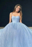 Niulatu A-line Spaghetti Straps Sweetheart Prom Dresses, Evening HZ1007