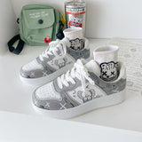 Niulatu Sneakers Women Platform Korean Kawaii Cartoon 2025 Spring New Student Skate Sports Shoes Casual Vulcanize Basket Tennis DJSE