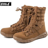 Niulatu Men's Military Boot Combat Mens Ankle Boot Tactical Big Size 38-46 Army Boot Male Shoes Work Safety Shoes Motocycle Boots DJSE